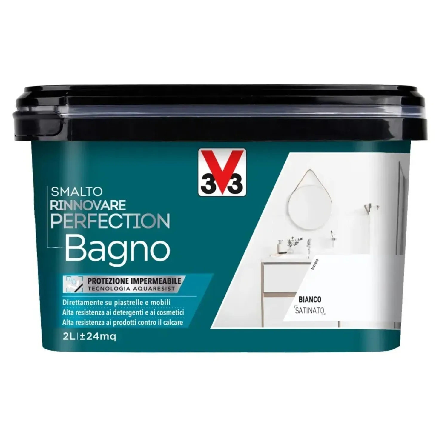 Smalto multimateriale per bagno Rinnovare Perfection bianco satinato 2l