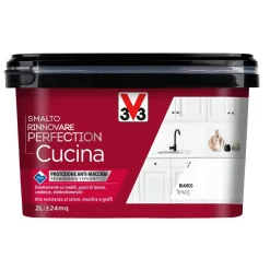 Smalto multimateriale per cucina Rinnovare Perfection Bianco Opaco 2 lt