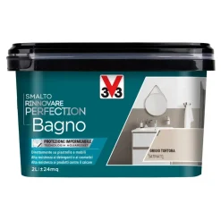 Smalto multimateriale per bagno Rinnovare Perfection grigio tortora satinato 2l