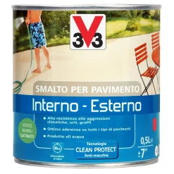 Smalto per Pavimenti Interno/Esterno all`acqua Verde bambù-satinato 0,5 l
