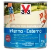 Smalto per Pavimenti Interno/Esterno all`acqua Rosso laccato-satinato 0,5 l