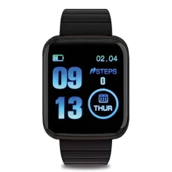 Smartwatch 4 Bluetooth multifunzione con cassa in metallo e 2 cinturini