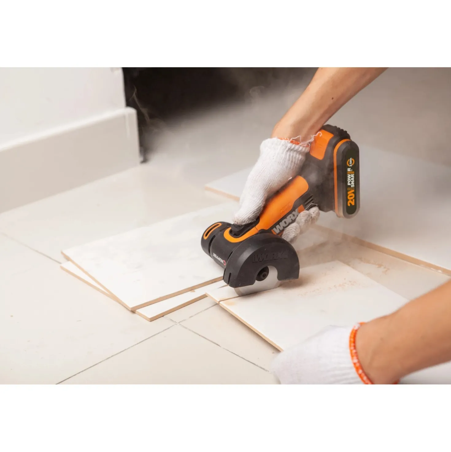 Smerigliatrice mini Worx WX801.9 Ø 76 mm 20 V - solo corpo macchina