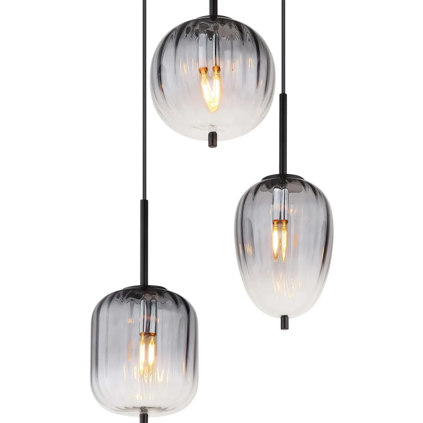 Sospensione Attila 3 luci Ø 460x1200 mm