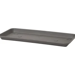 Sottocassetta rettangolare Omnia in plastica 51x23x3 cm grigio fumo