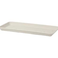 Sottocassetta rettangolare Omnia in plastica 65x30x4 cm bianco pietra