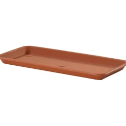 Sottocassetta rettangolare Omnia 51x23x3 cm in plastica terracotta