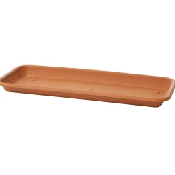 Sottocassetta rettangolare Omnia 37x19x3,3 cm in plastica terracotta