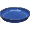 Sottovaso in terracotta smaltata Kinfolk Deroma blu Ø 27 cm