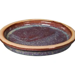 Sottovaso in terracotta smaltata Romance Deroma Ø 31 cm