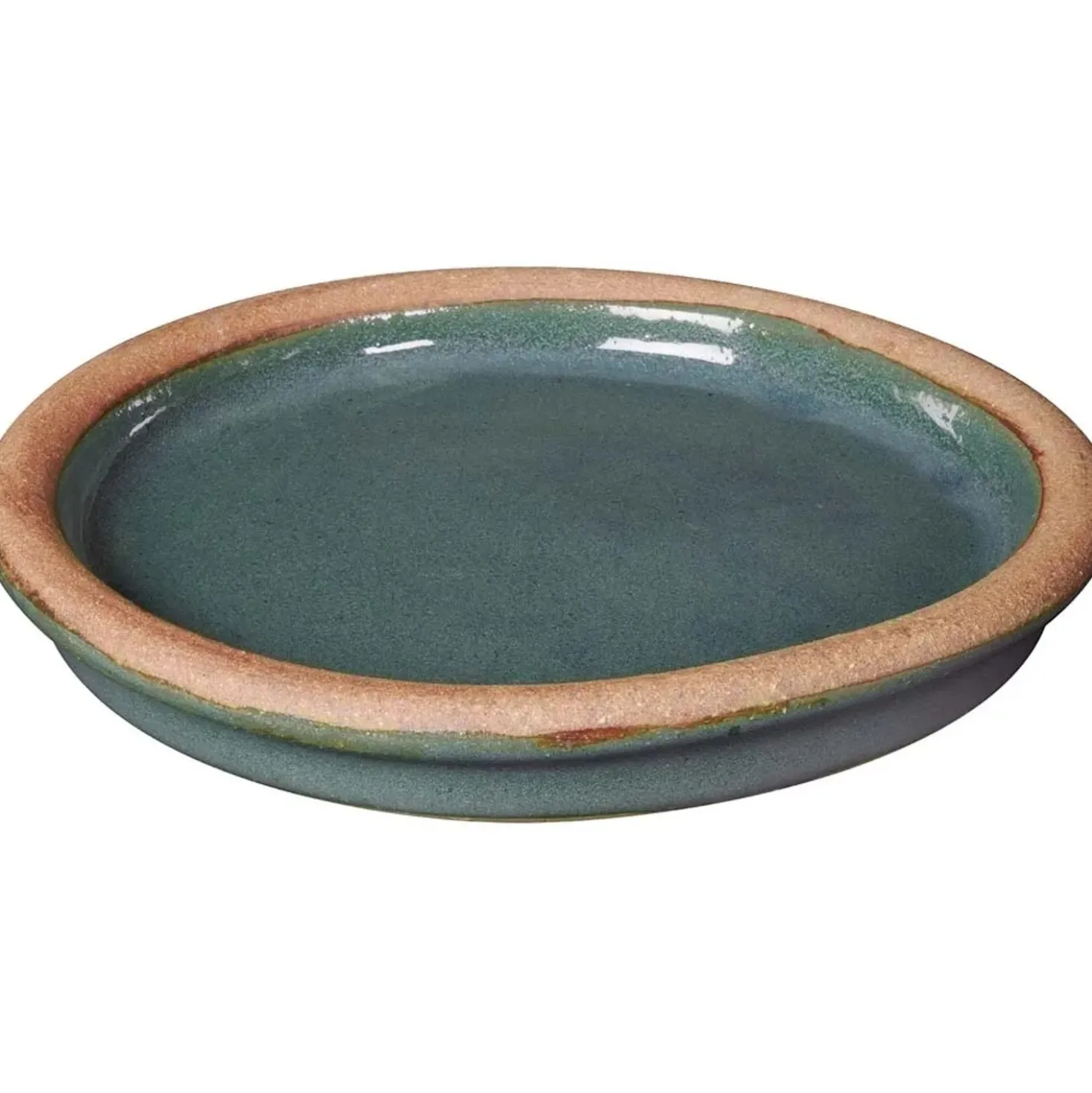 Sottovaso in terracotta smaltata Romance Deroma Ø 31 cm