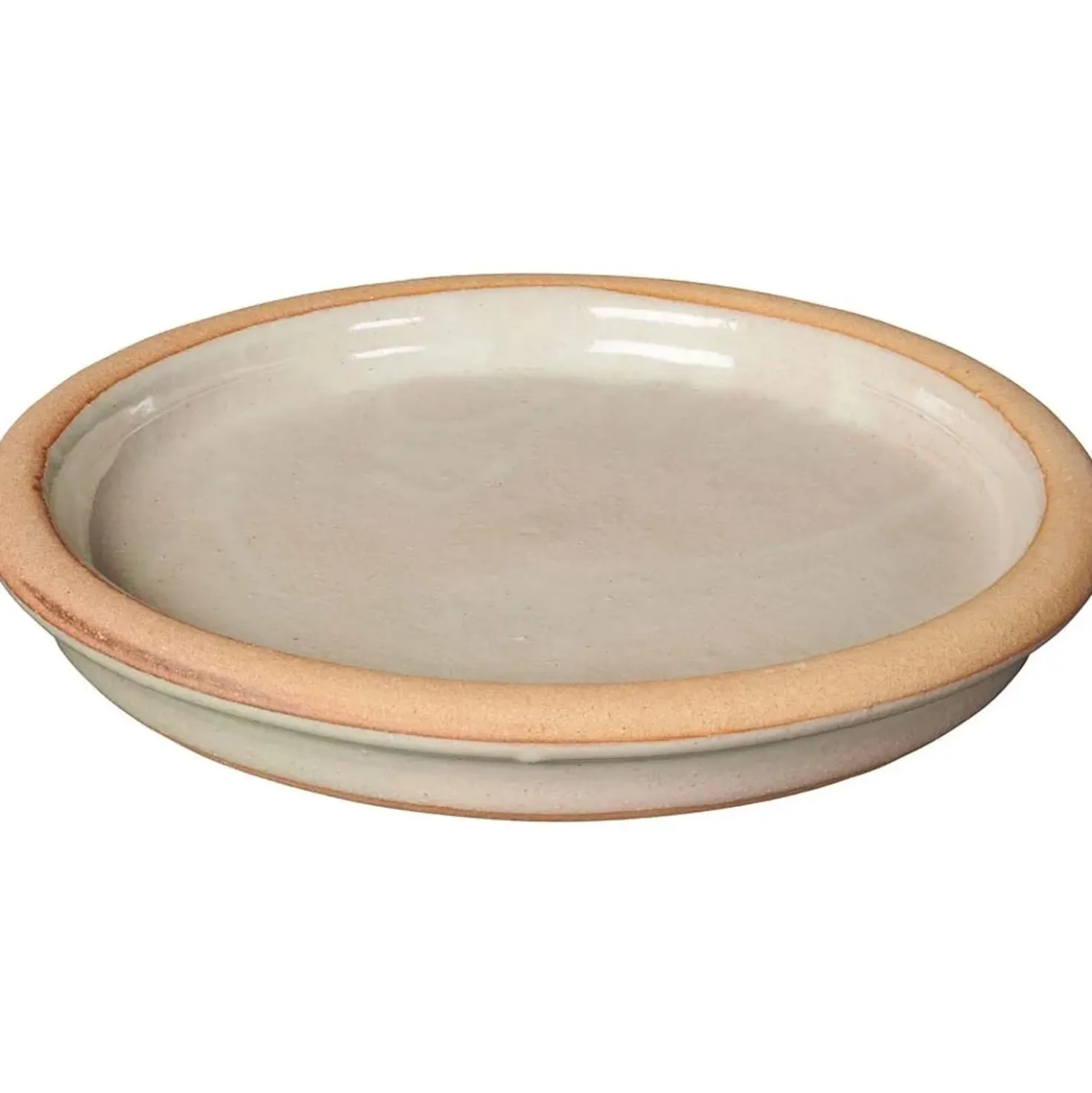 Sottovaso in terracotta smaltata Romance Deroma Ø 31 cm