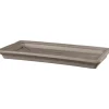 Sottovaso rettangolare Deroma standard 42 cm tortora