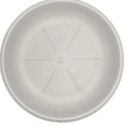 Sottovaso rotondo in plastica Ø 28 cm ghiaccio
