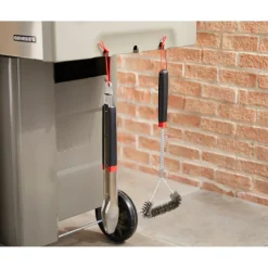 Spazzola per barbecue Weber 3 lati nero rosso 46 cm