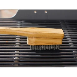 Spazzola per barbecue Weber con manico in bambù 46 cm antigraffi