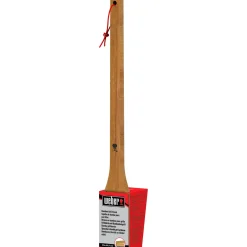 Spazzola per barbecue Weber con manico in bambù 46 cm antigraffi