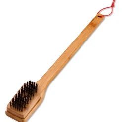 Spazzola per barbecue Weber con manico in bambù 46 cm antigraffi