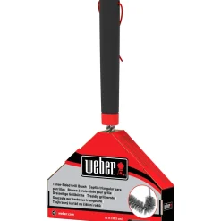 Spazzola per barbecue Weber 3 lati nero rosso 30 cm