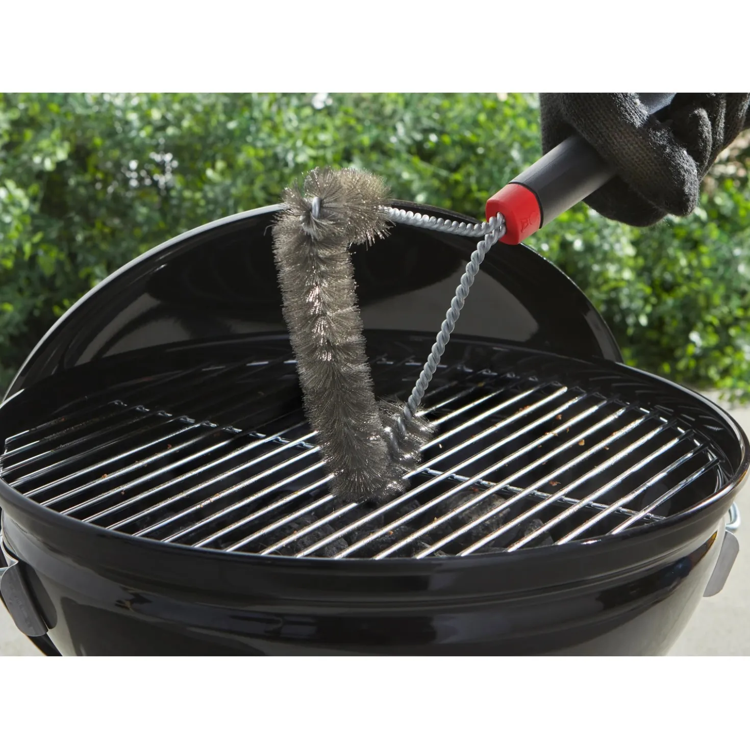 Spazzola per barbecue Weber 3 lati nero rosso 30 cm