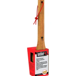 Spazzola per grill Weber manico in legno di bambù 30 cm