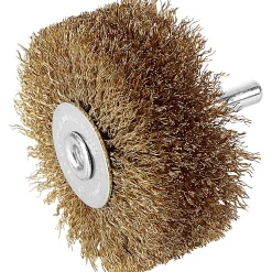 Spazzola per strutturare il legno LUX-TOOLS in ottone Ø 80 mm