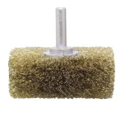 Spazzola per strutturare il legno LUX-TOOLS in ottone Ø 80 mm
