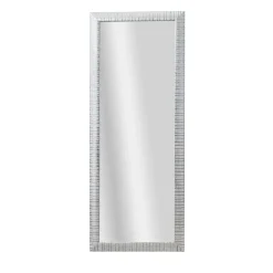 Specchiera in legno di ajus Maxi Praga 40x120 cm argento