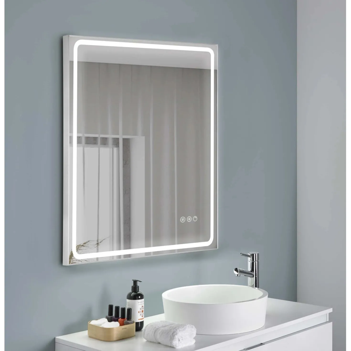 Specchio bagno Led Mia dimmerabile 60x80 cm