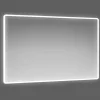 Specchio con cornice satinata 1,5 cm retroilluminata LED DORADO 100x70 cm