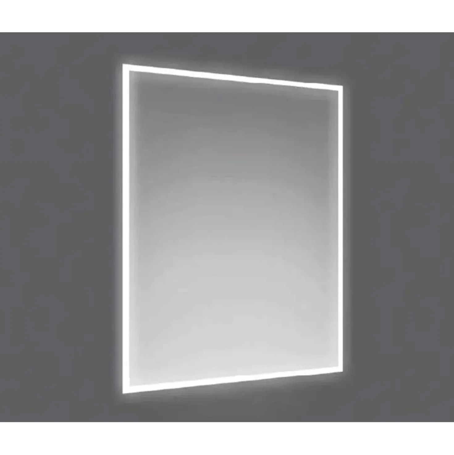 Specchio con cornice satinata 1,5 cm retroilluminata LED MIRA 90x60 cm