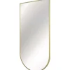 Specchio con cornice 50x100 cm oro spazzolato