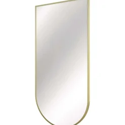 Specchio con cornice 50x100 cm oro spazzolato
