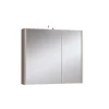Specchio contenitenitore 2 ante con lampada olmo rousseau 80x70x15,5 cm
