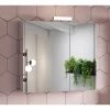 Specchio contenitore bagno 2 ante Akira 80x70x15,5 cm