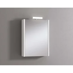 Specchio contenitore con lampada col. bianco 51,5x70x15,5 cm