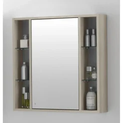 Specchio contenitore Lucky larice 74x75x16 cm