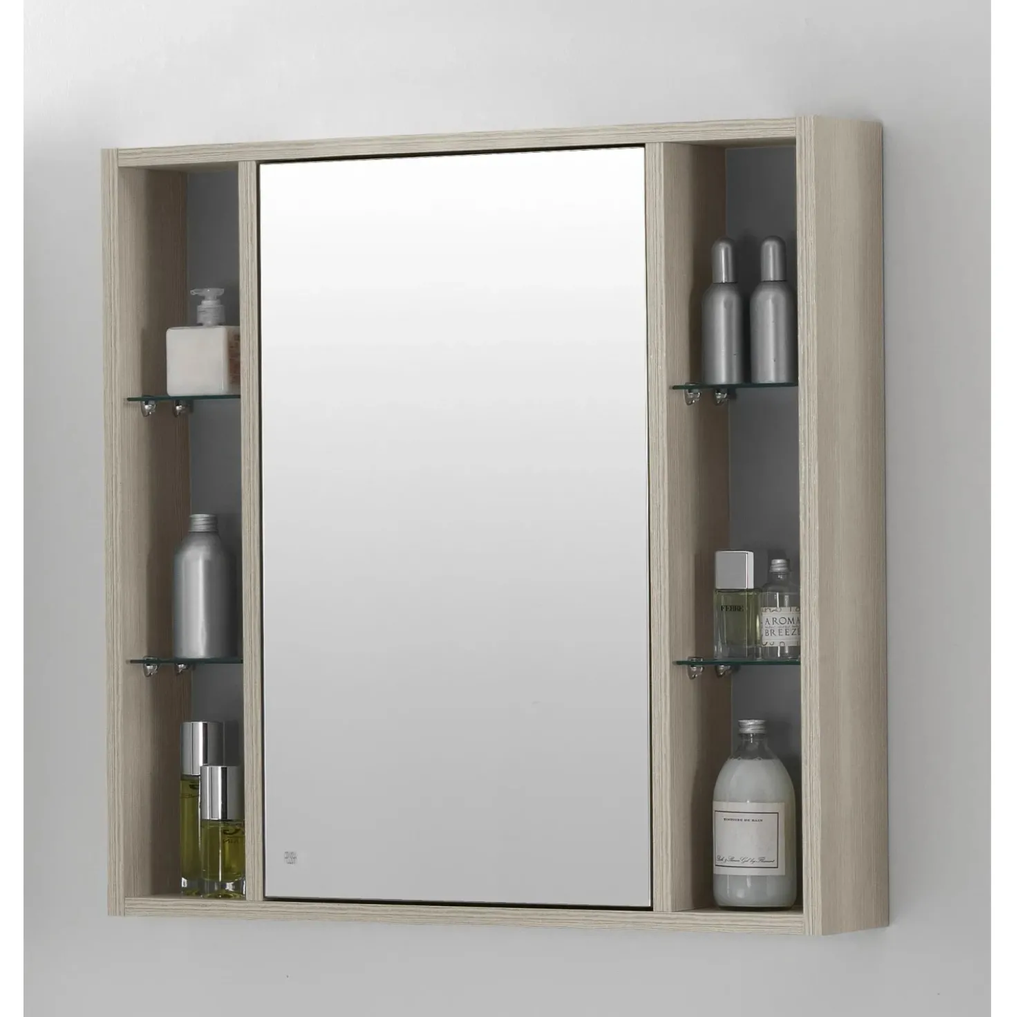 Specchio contenitore Lucky larice 74x75x16 cm