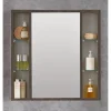 Specchio contenitore Lucky rovere scuro 74x75x16 cm