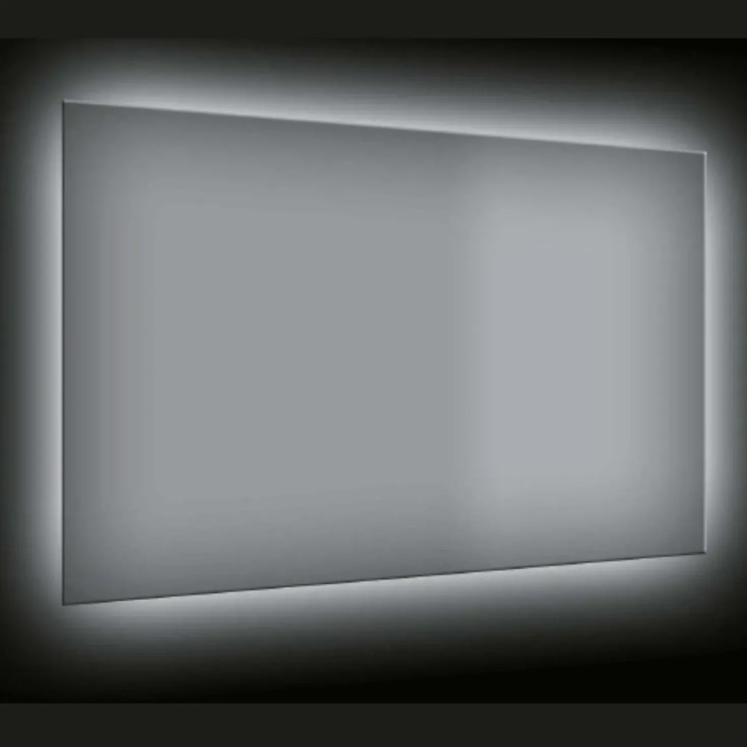 Specchio da bagno con illuminazione integrata rettangolare 100x70x2.5 cm