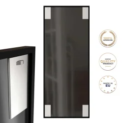 Specchio da parete Loft Two-Tone 60x150 cm rovere nero