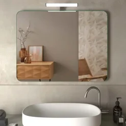 Specchio filo lucido ADRIA 60x80 cm reversibile con lampada led