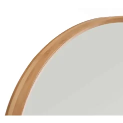 Specchio in legno naturale Ordina Round dm 60 cm sp 6 cm