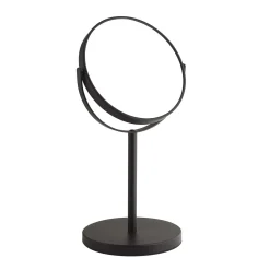 Specchio ingranditore Anna 5x bifacciale nero matt