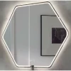 Specchio Led Colette con profilo nero 79x70 cm