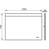 Specchio Led per Bagno Deva Plus 100x70 cm