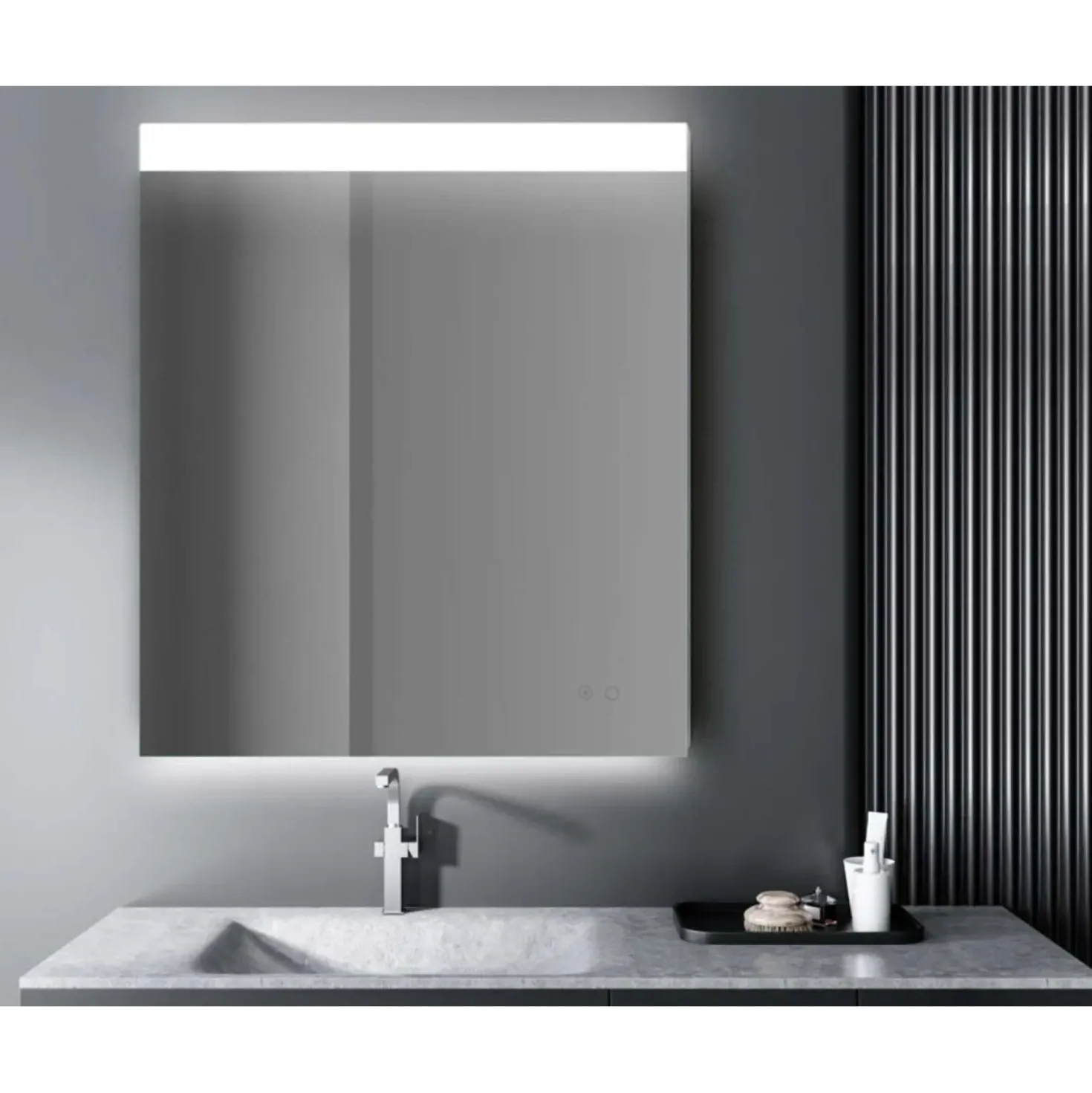 Specchio Led per Bagno Deva Plus 80x70 cm