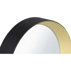 Specchio Lia Ø 25/23/18/15 cm nero-oro 5 pz