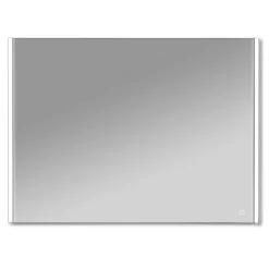 Specchio per bagno Megan nero 100x80 cm