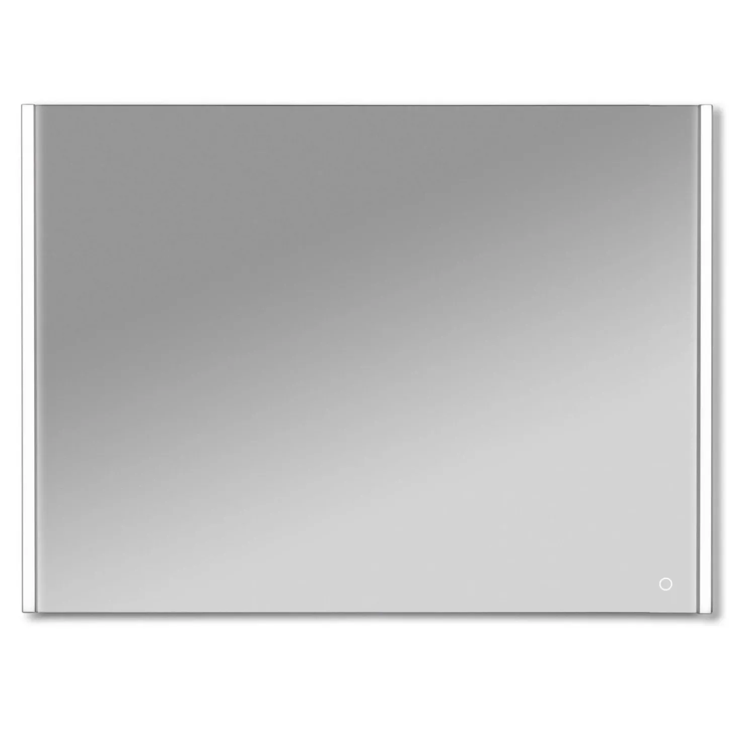 Specchio per bagno Megan nero 100x80 cm